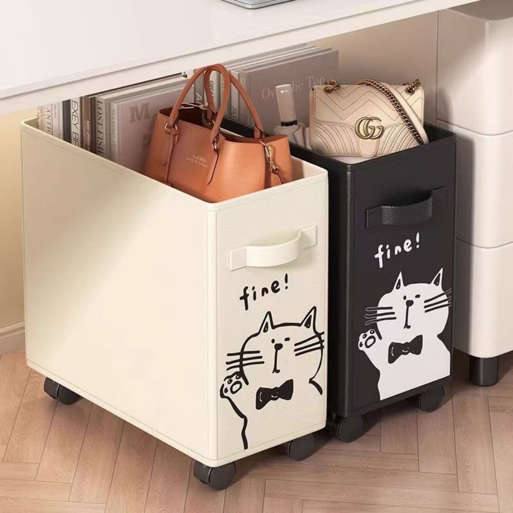 Office Supply Cart - Rolling Storage Bin Under Desk Mobile