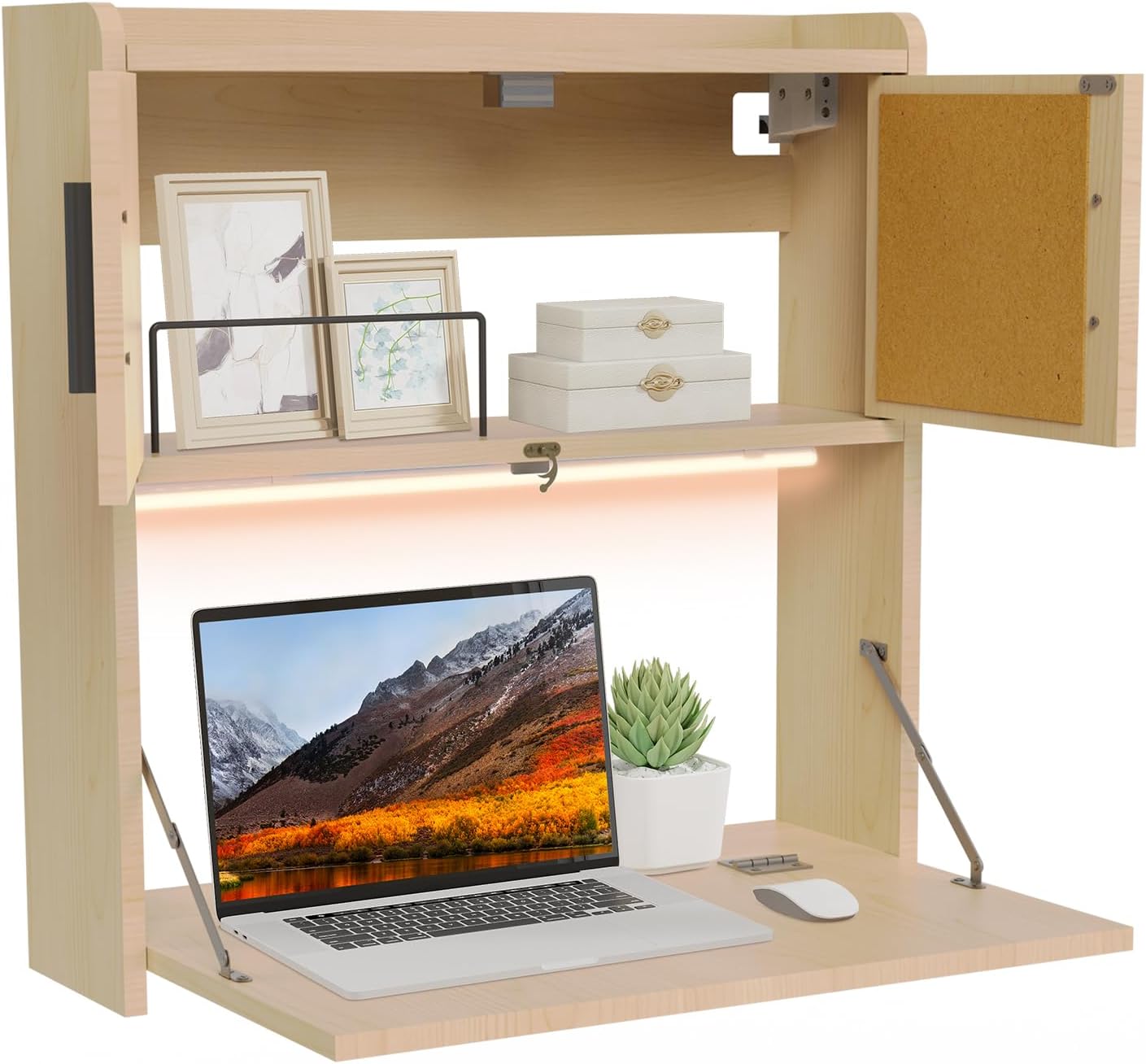 Wall Mounted Desk Fold - ARTETHYS Wall Mounted Desk Folding with