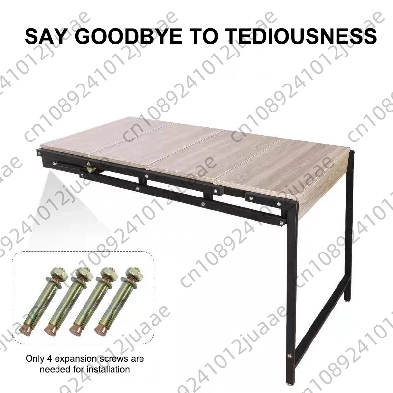Wall Mounted Desk Fold - Floating Study Spring Swing Mounted Convertible