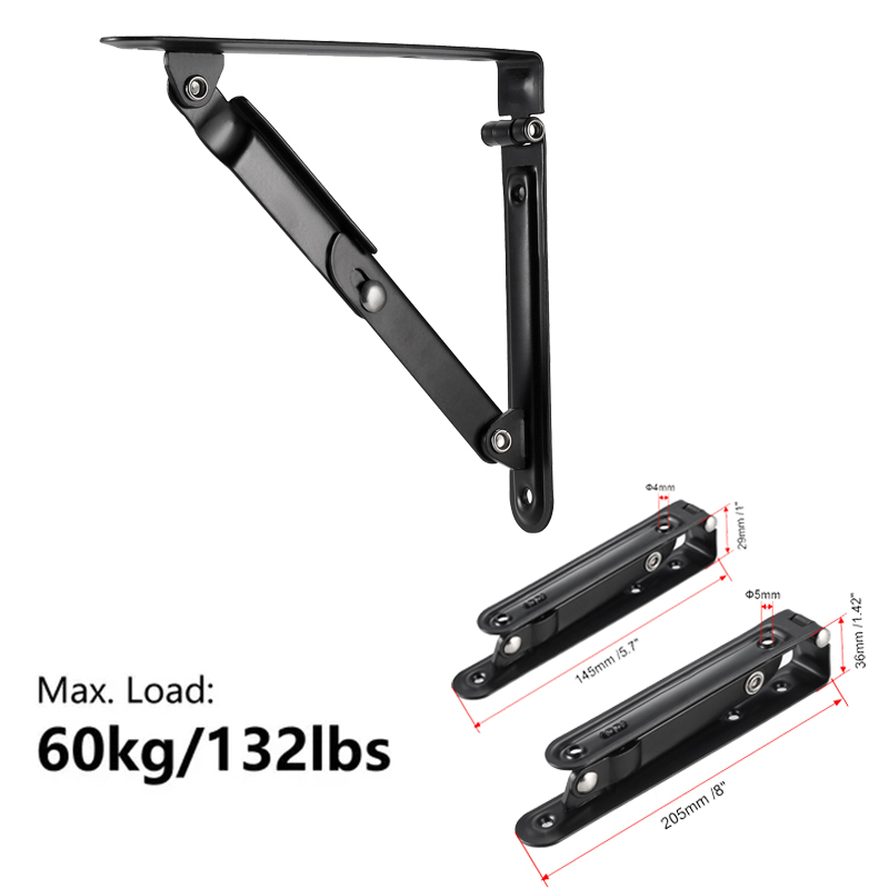 Wall Mounted Desk Fold - 1/2/3Pcs Folding Bracket 6