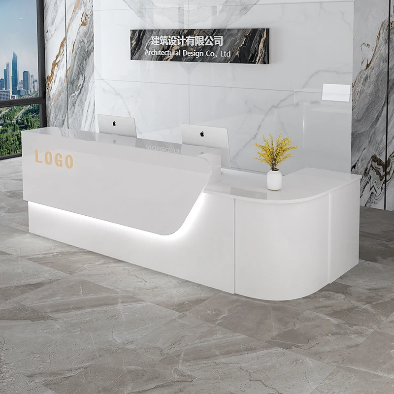 Office Furniture Bali - Storage Luxury Reception Desk Senior Custom