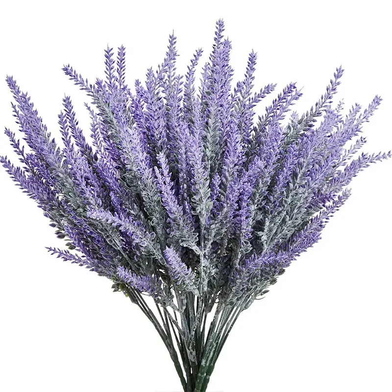 Office Furniture Installation - 1 Bundle Purple Artificial Lavender Flowers