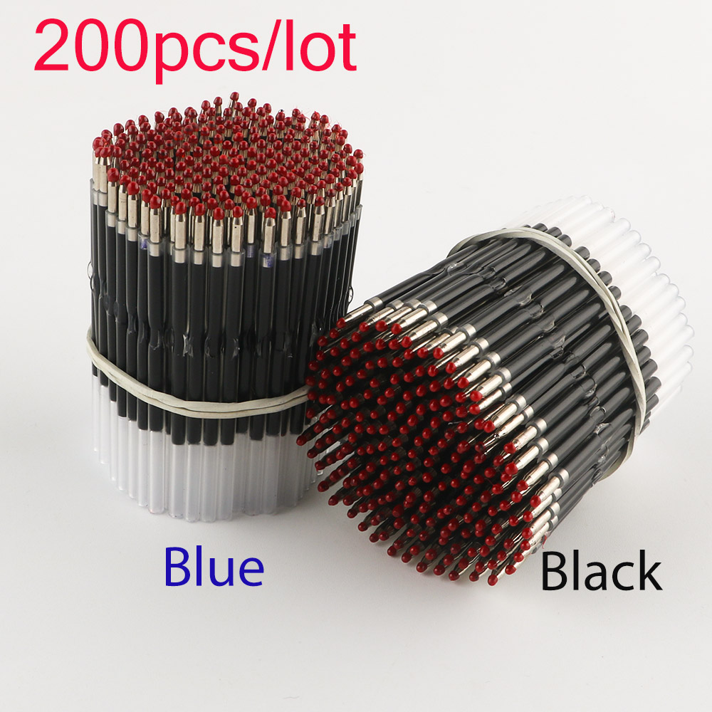 Office Supply Cart - 200-2000Pcs/Lot Black/Blue Ink Ballpoint For Writing