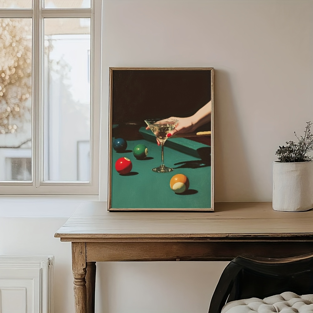 1pc Vintage Billiards Cocktail - Office Supply Cart recension och pris