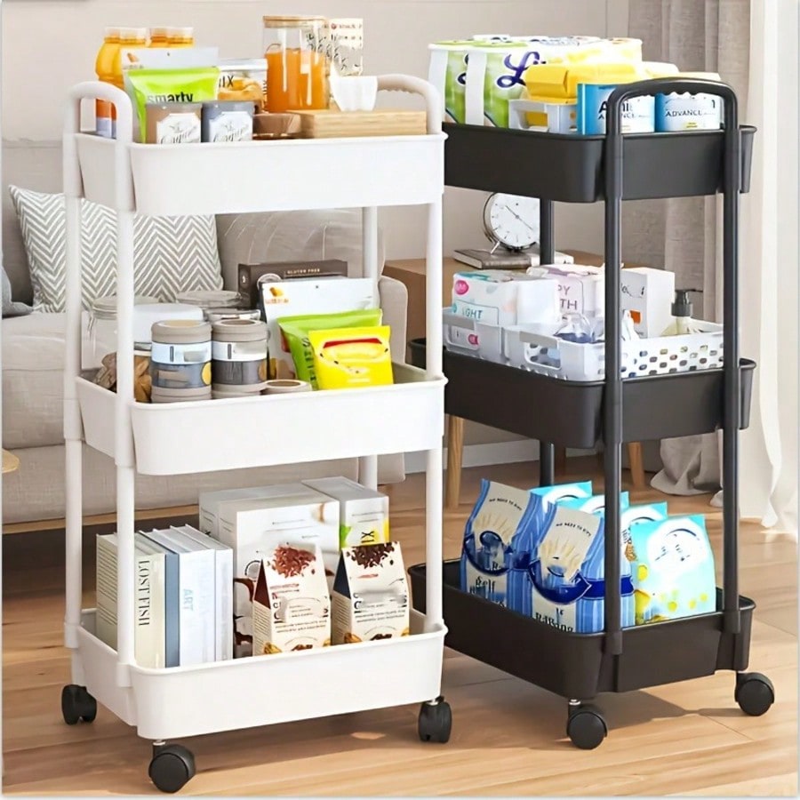 3-Tier Rolling Utility Cart wi - Office Supply Cart recension och pris