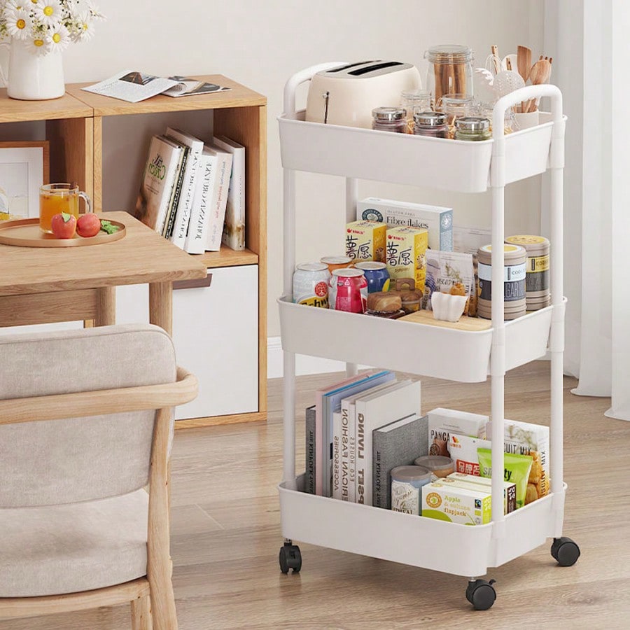 3-Tier Rolling Utility Cart wi - Office Supply Cart recension och pris