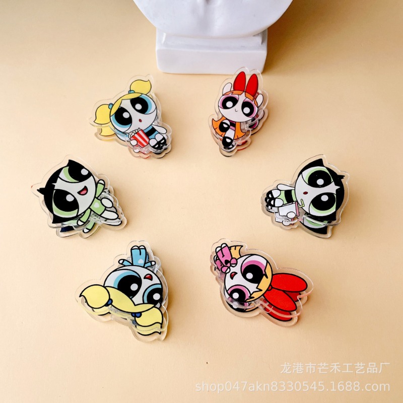 6PCS Kawaii The Powerpuffs Gir - Office Supply Cart recension och pris