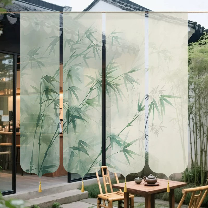 Zen Bamboo Print Sheer Room Di - Room Divider Bamboo recension och pris
