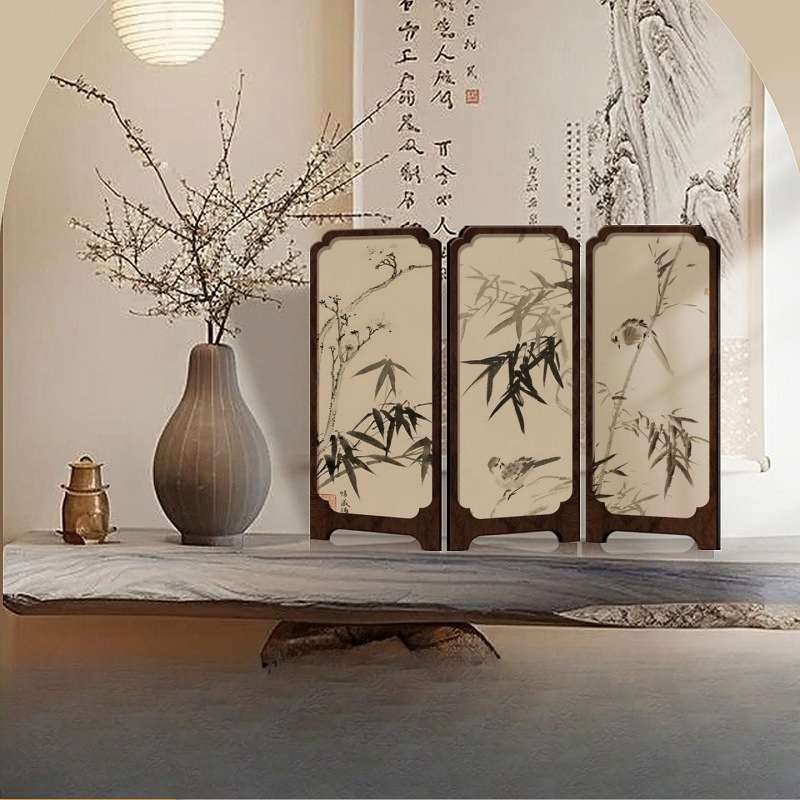 New Chinese Ink Bamboo Mini Ta - Room Divider Bamboo recension och pris