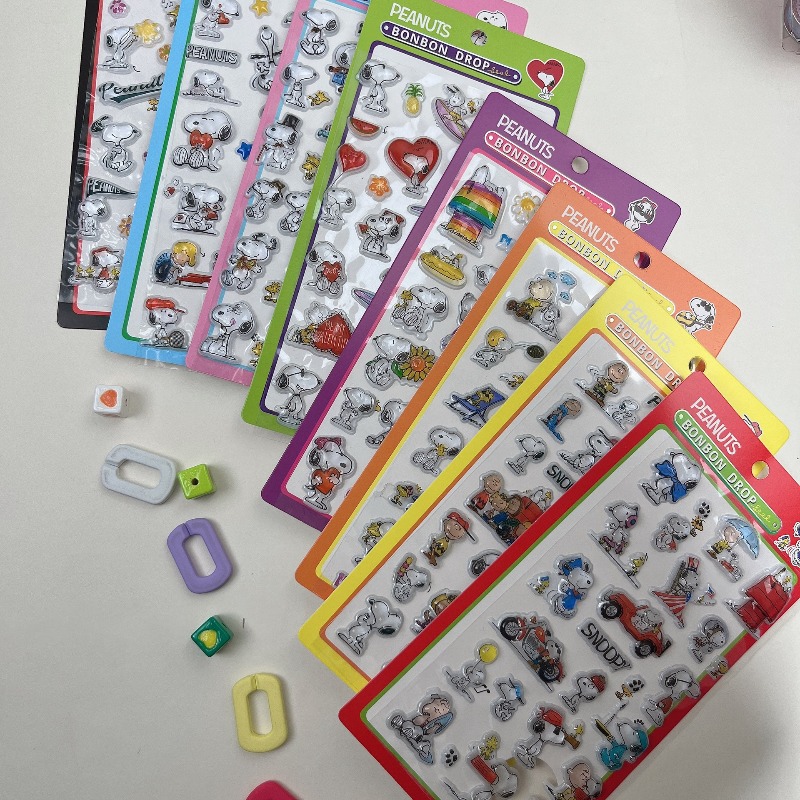 8Pcs Cute Snoopy Cartoon 3D Re - Office Supply Cart recension och pris
