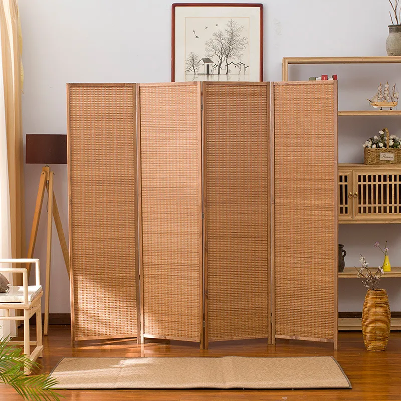 Chinese Style Folding Screen P - Room Divider Bamboo recension och pris