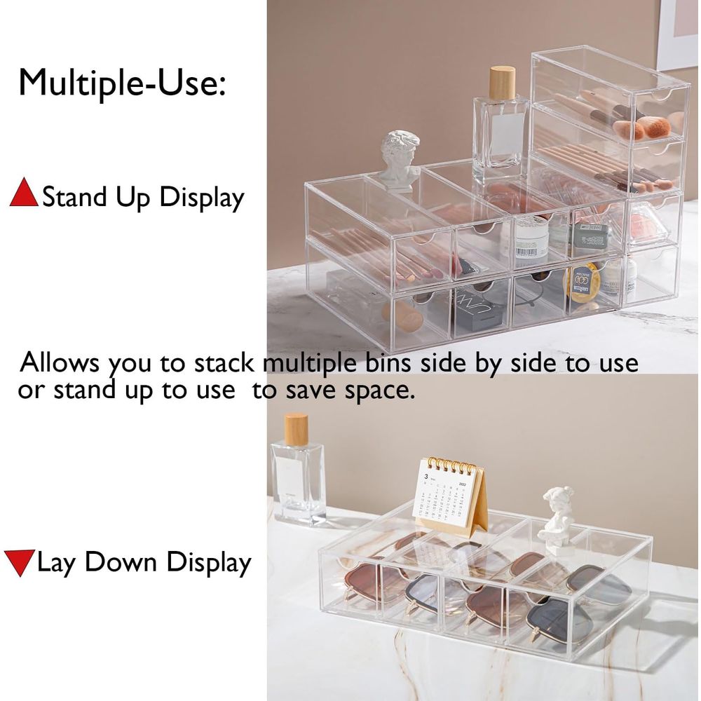 Sunglass Storage Box, Acrylic  - Drawer Organizer Tray recension och pris