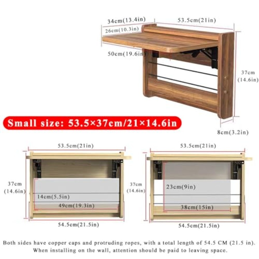 Small Wall Mounted Folding Tab - Wall Mounted Desk Fold recension och pris