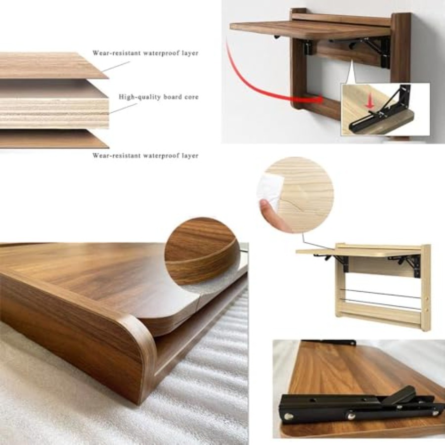 Small Wall Mounted Folding Tab - Wall Mounted Desk Fold recension och pris