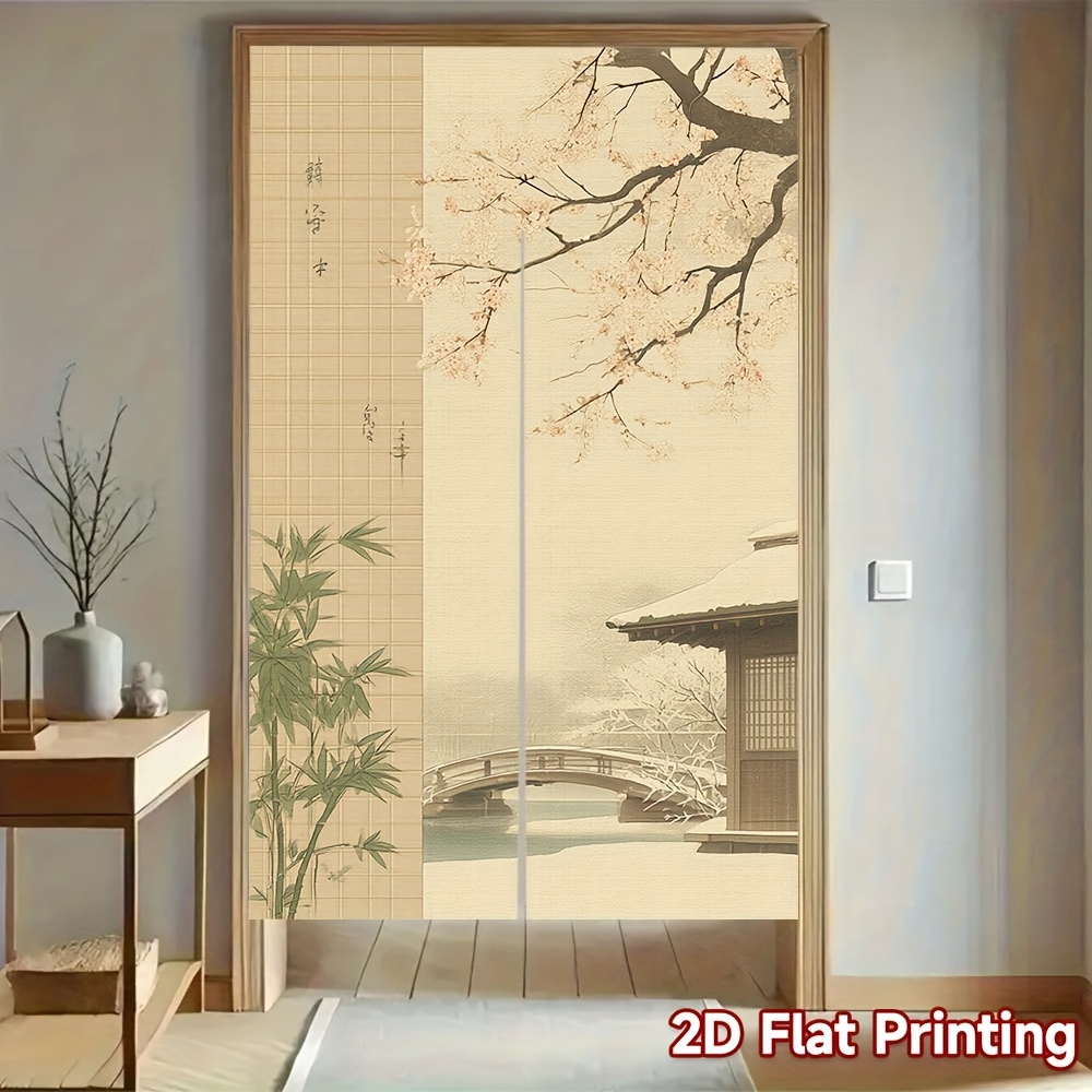 Zen Asian Style Door Curtain R - Room Divider Bamboo recension och pris