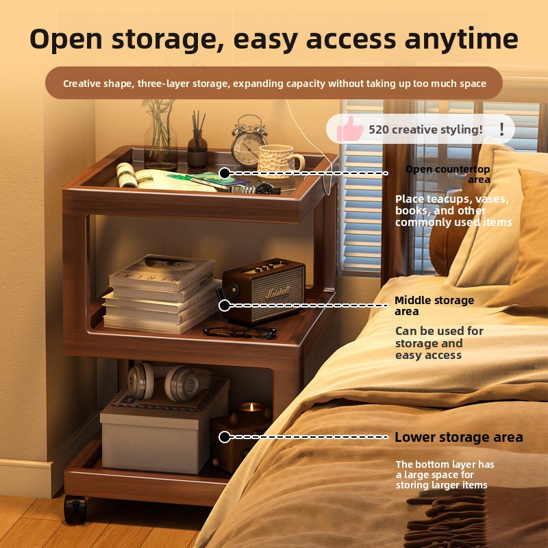 New Bedside Table, Household L - Room Divider Bamboo recension och pris