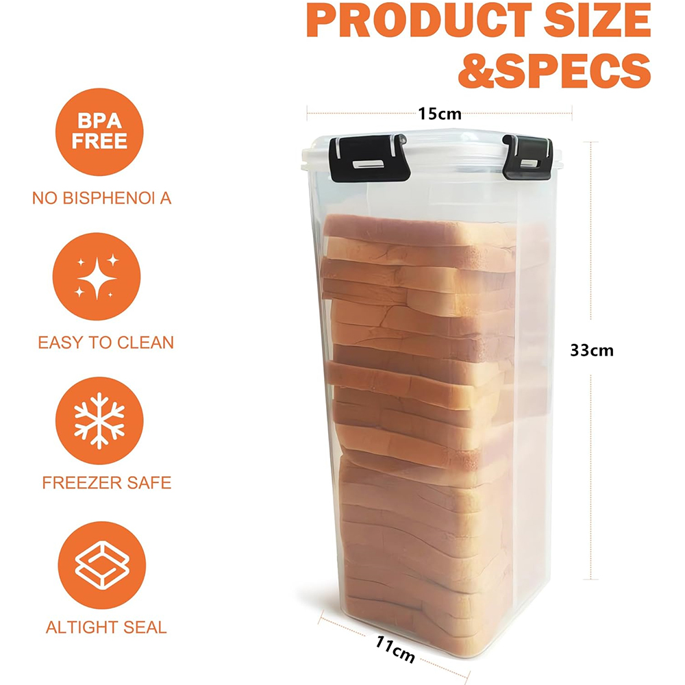 Bread Storage Container with A - Drawer Organizer Tray recension och pris