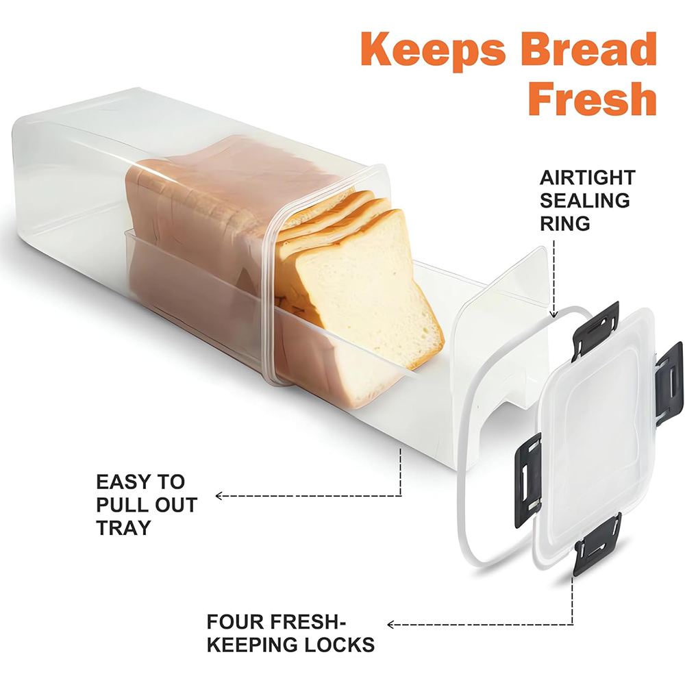 Bread Storage Container with A - Drawer Organizer Tray recension och pris