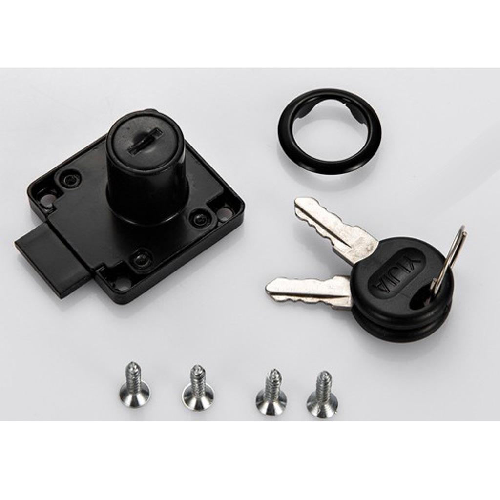 2x Drawer Locks with 2 Lock Ke - Office Furniture Hardware recension och pris