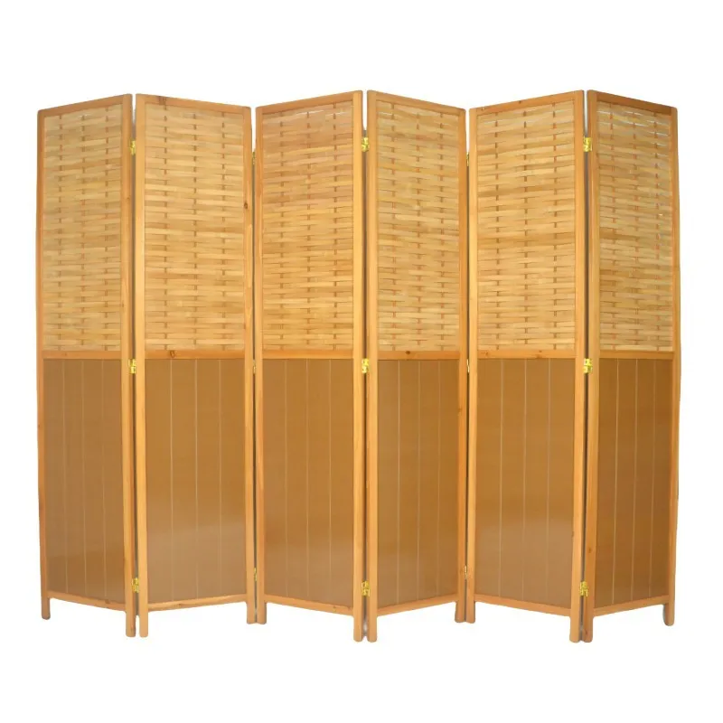 Vintage Bamboo Wood Louver Fol - Room Divider Bamboo recension och pris