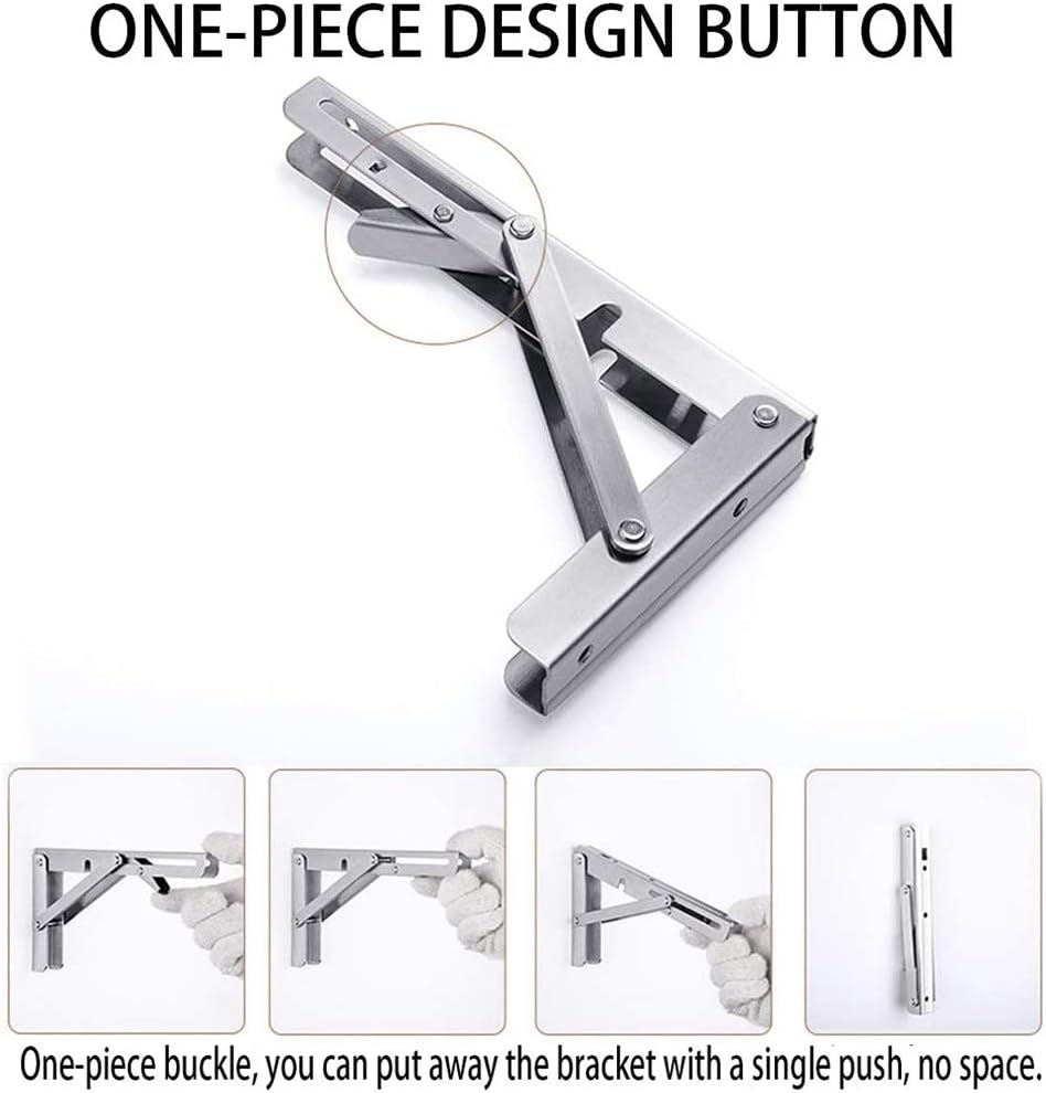 2PCS Folding Bracket for Shelf - Wall Mounted Desk Fold recension och pris