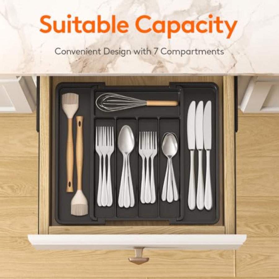 Expandable Silverware Organize - Drawer Organizer Tray recension och pris