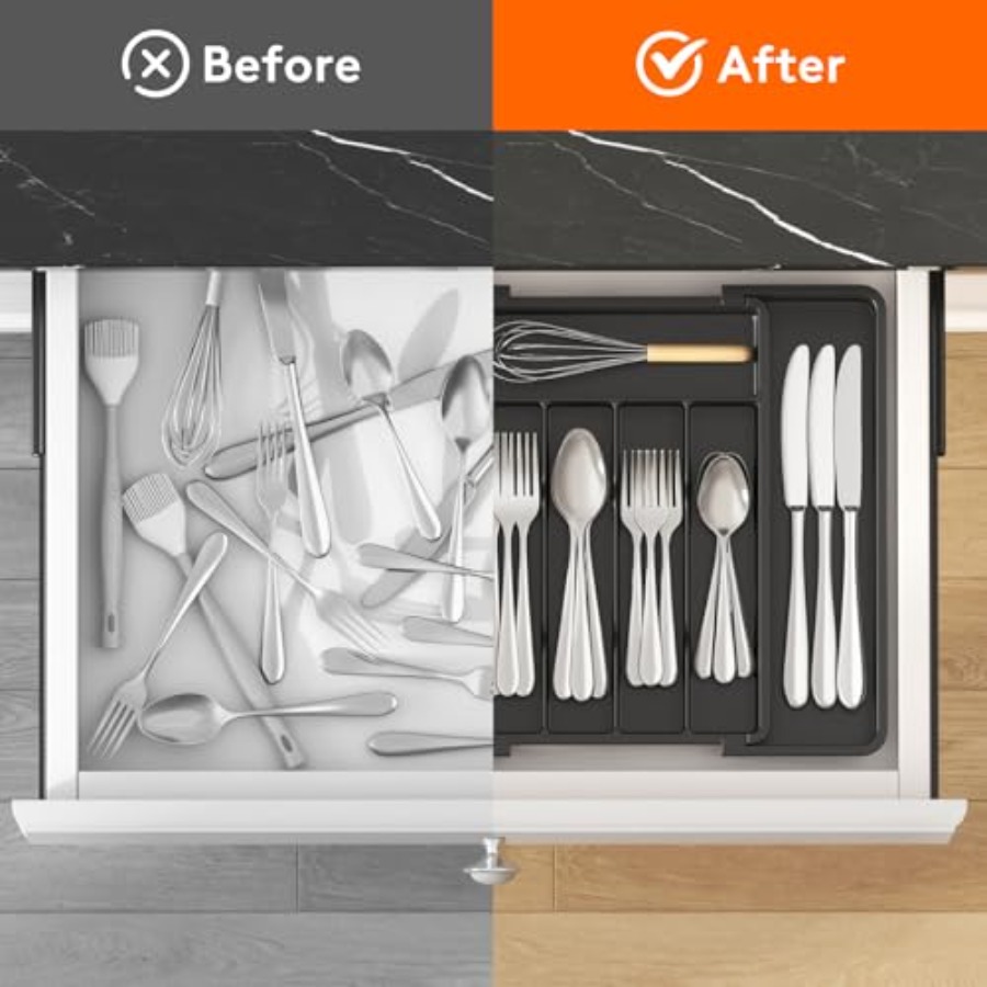 Expandable Silverware Organize - Drawer Organizer Tray recension och pris