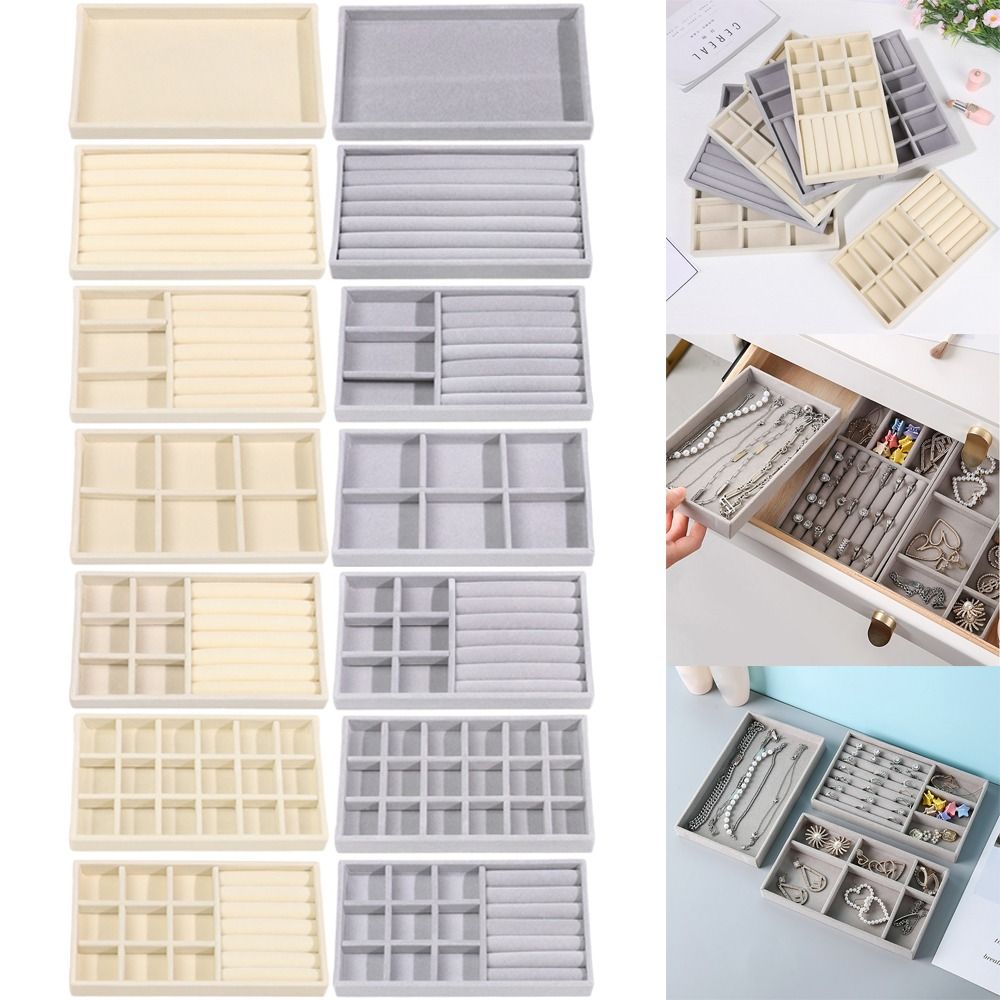 Organizer Box Stackable Velvet - Drawer Organizer Tray recension och pris