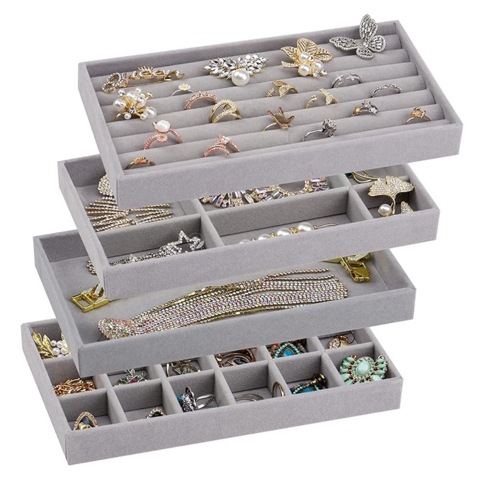 Organizer Box Stackable Velvet - Drawer Organizer Tray recension och pris