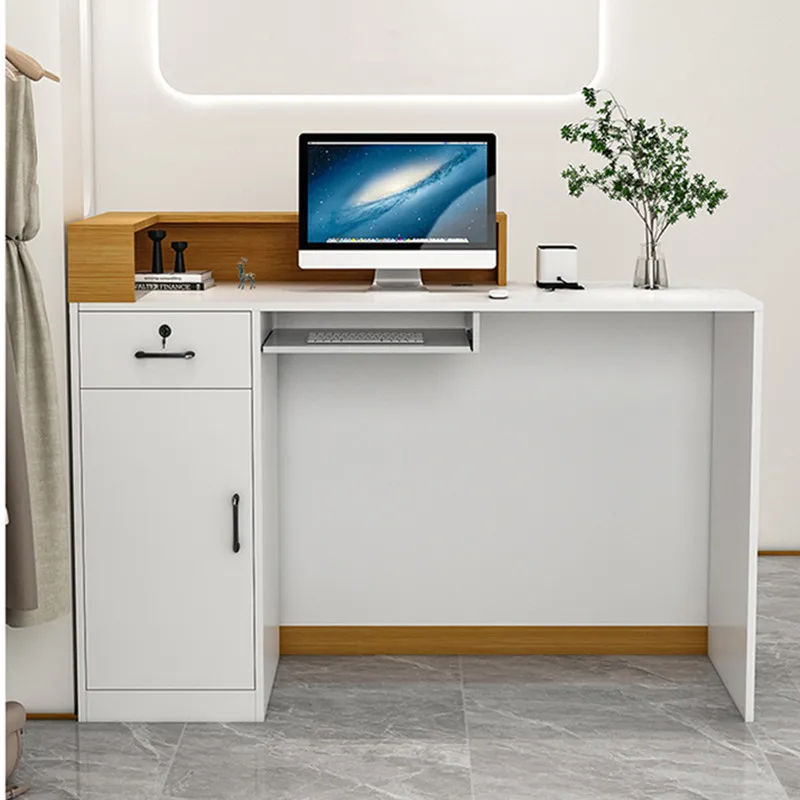 custom.Wooden Hotel Reception  - Office Furniture Installation recension och pris