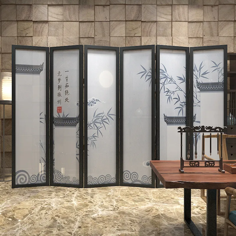 New Chinese Style Bamboo Foldi - Room Divider Bamboo recension och pris