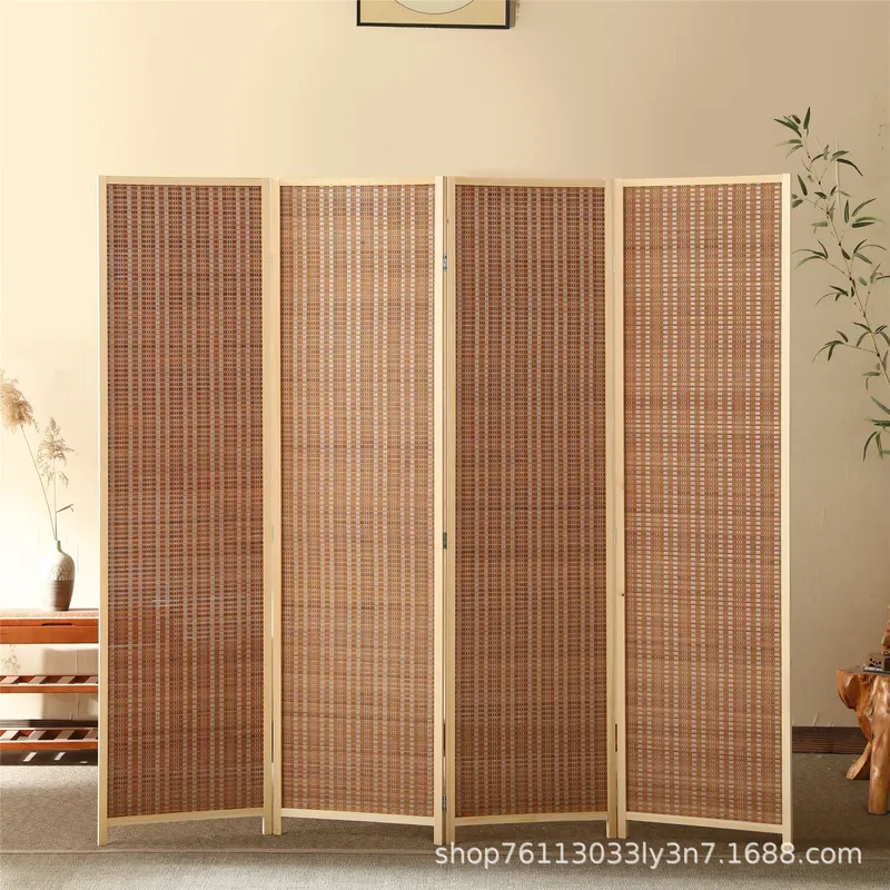 Bamboo Folding Screen Room Div - Room Divider Bamboo recension och pris