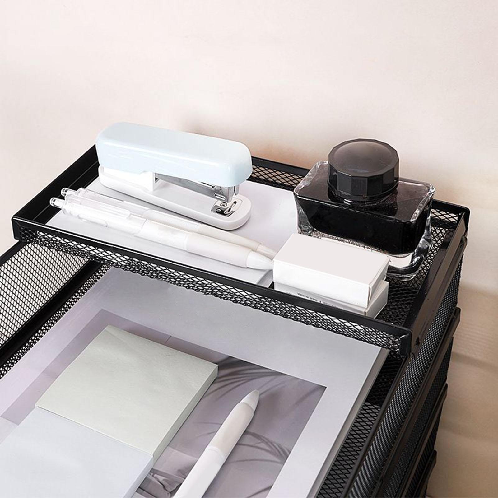 Desk Trays Metal Mesh Stackabl - Drawer Organizer Tray recension och pris