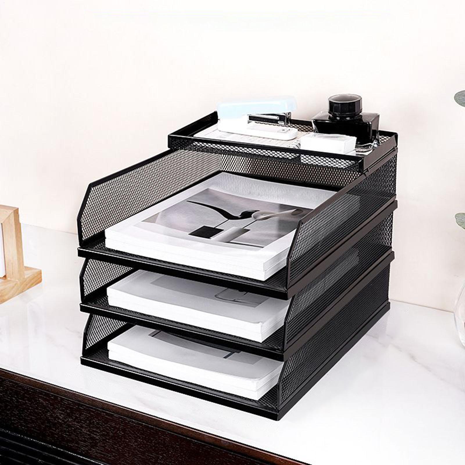 Desk Trays Metal Mesh Stackabl - Drawer Organizer Tray recension och pris